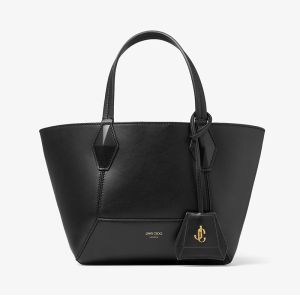 Jimmy Choo Small Diamond Tote in Calf Leather Black