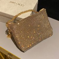 Jimmy Choo Callie Clutch Bag in Crystals Gold