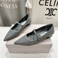 Jimmy Choo Carolyn Flats Women Flannel Grey