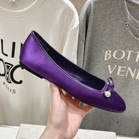 Jimmy Choo Elme Flats Women Stain with Pearl Embellishment Purple