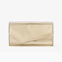Jimmy Choo Emmie Clutch Bag in Mirror Leather Gold