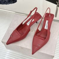 Jimmy Choo Frances 60 Slingback Pumps Women Leather Red