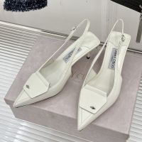 Jimmy Choo Frances 60 Slingback Pumps Women Leather White