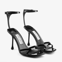 Jimmy Choo Ixia 95 Sandals Women Patent Leather Black