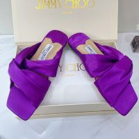 Jimmy Choo Narisa Slides Women Satin Purple