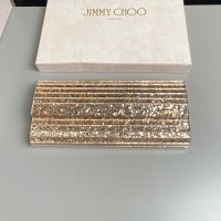 Jimmy Choo Sweetie Clutch Bag in Coarse Glitter Acrylic Gold