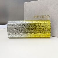 Jimmy Choo Sweetie Clutch Bag in Degrade Glitter Acrylic Silver/Gold
