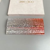 Jimmy Choo Sweetie Clutch Bag in Degrade Glitter Acrylic Silver/Orange