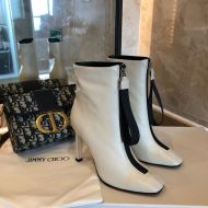 Jimmy Choo Macel 100 Ankle Booties Women Calf Leather Beige
