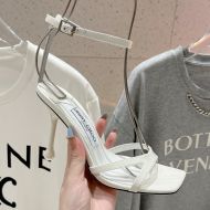 Jimmy Choo Ixia 95 Sandals Women Patent Leather White