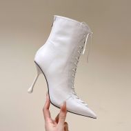 Jimmy Choo Scarlett 95 Ankle Boots Women Nappa Leather White