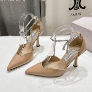 Jimmy Choo Stevie Pumps Women Patent Leather Apricot